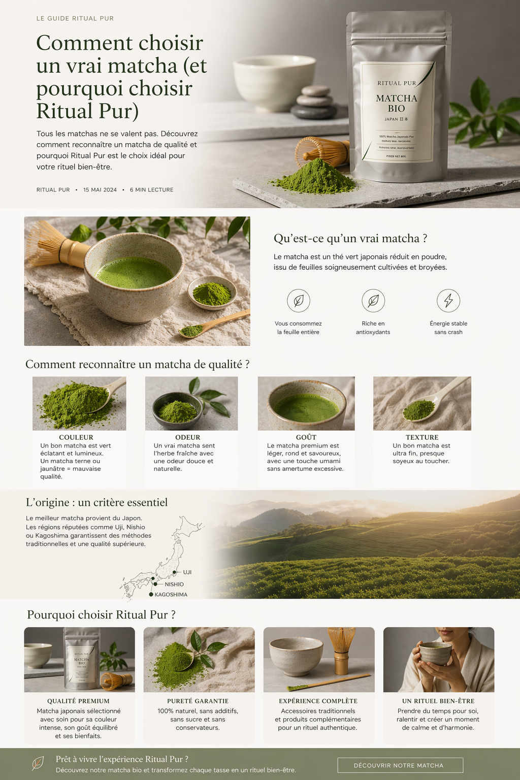 Comment choisir un vrai matcha (et pourquoi choisir Ritual Pur)