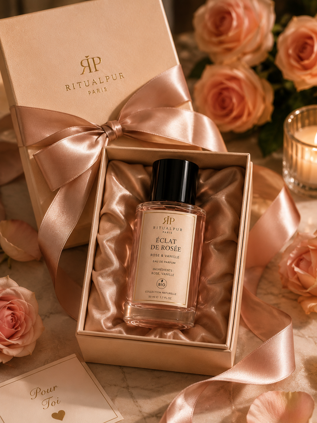 Éclat de Rosée – Eau de Parfum Rose & Vanille 50ml