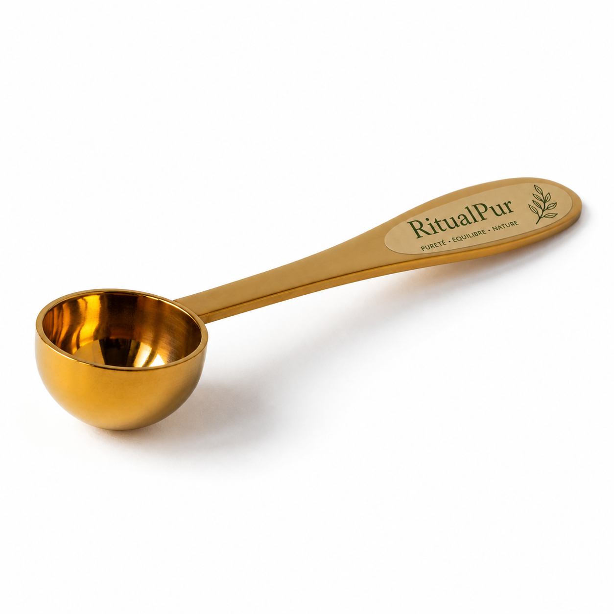Cuillère Doseuse Dorée RitualPur – Accessoire Matcha & Thé
