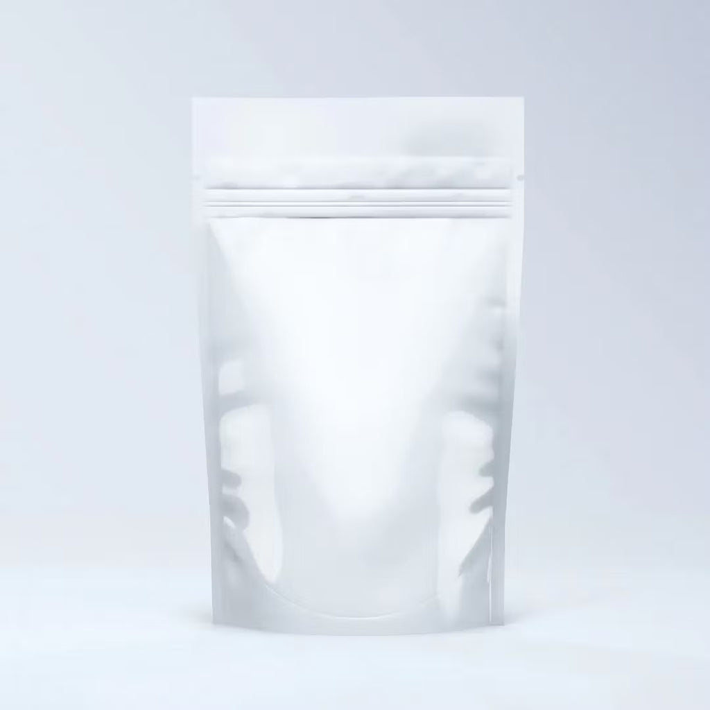Pochette Blanche Taille M – 100 g | Emballage Thé & Tisane