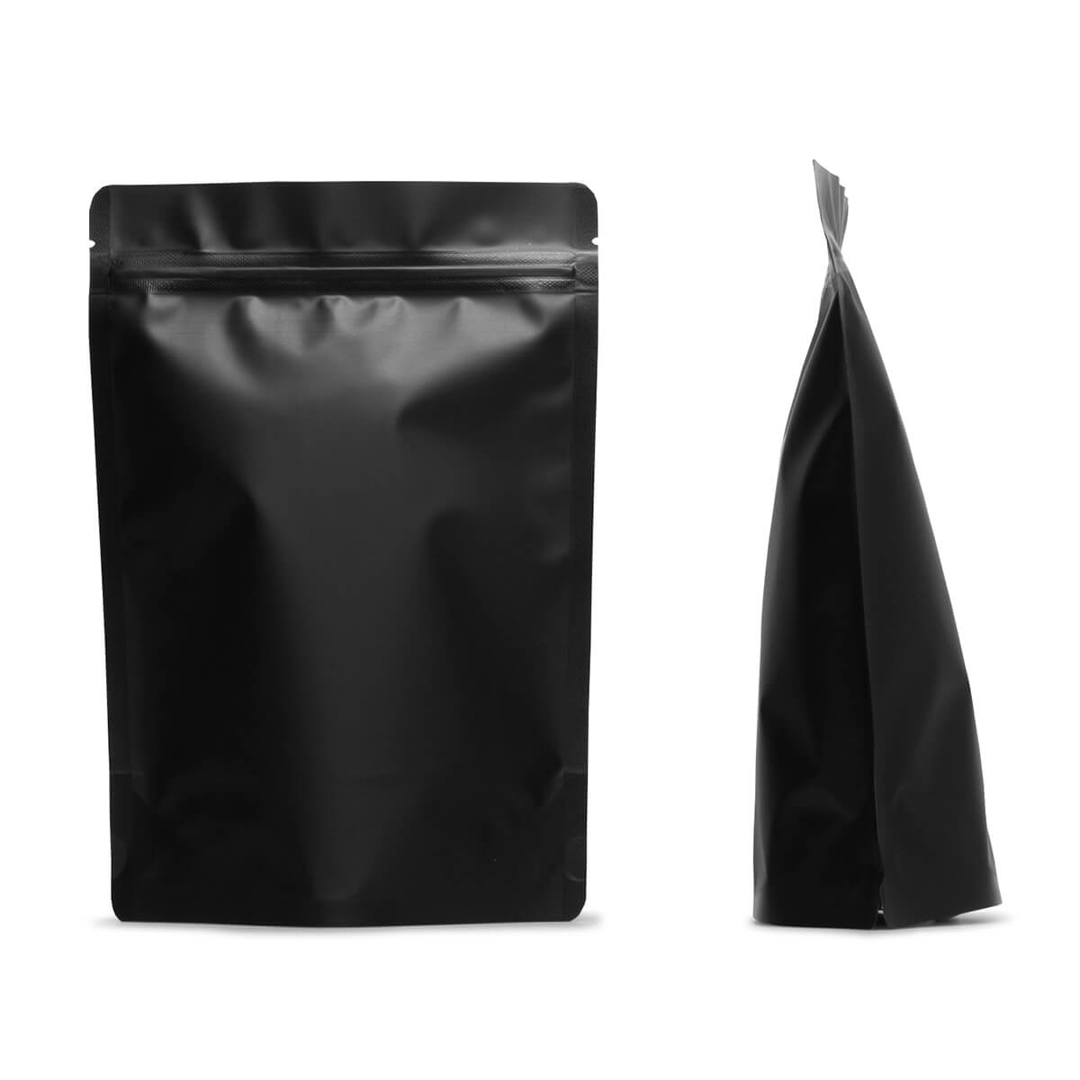 Pochette  Noire Mat Taille M – 100 g | Emballage Thé & Tisane