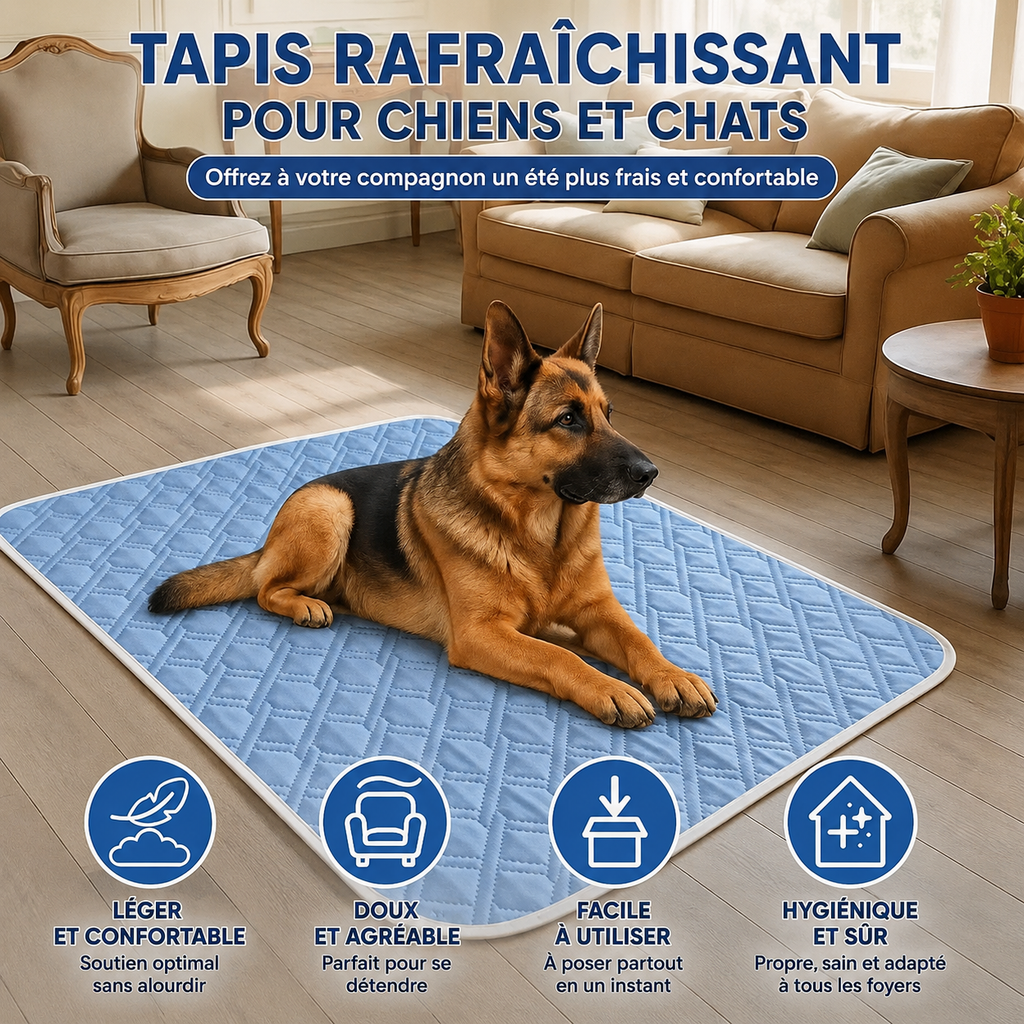 Tapis Rafraîchissant pour Chiens et Chats — Made in France