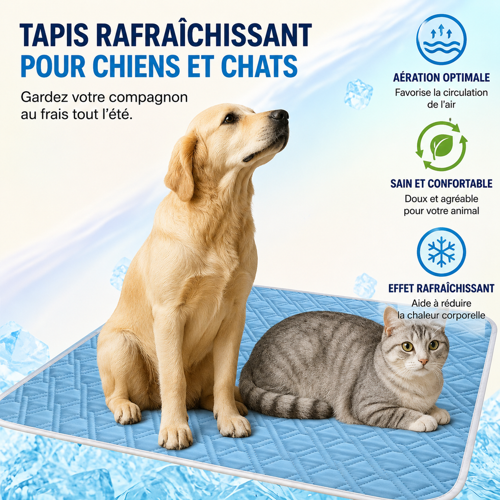 Tapis Rafraîchissant pour Chiens et Chats — Made in France