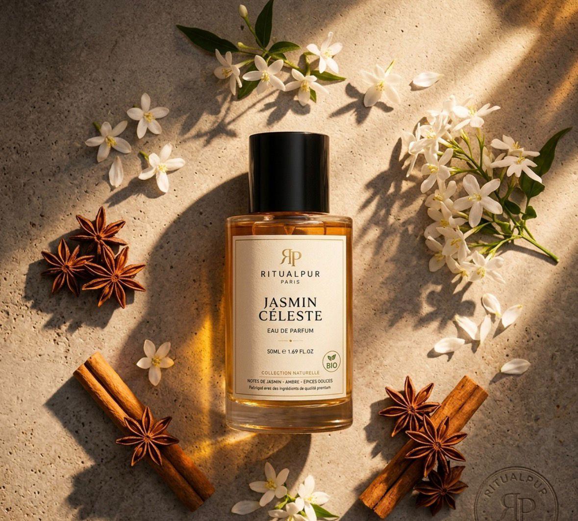 Jasmin Céleste – Eau de Parfum Florale & Ambre 50ml | Ritualpur Paris