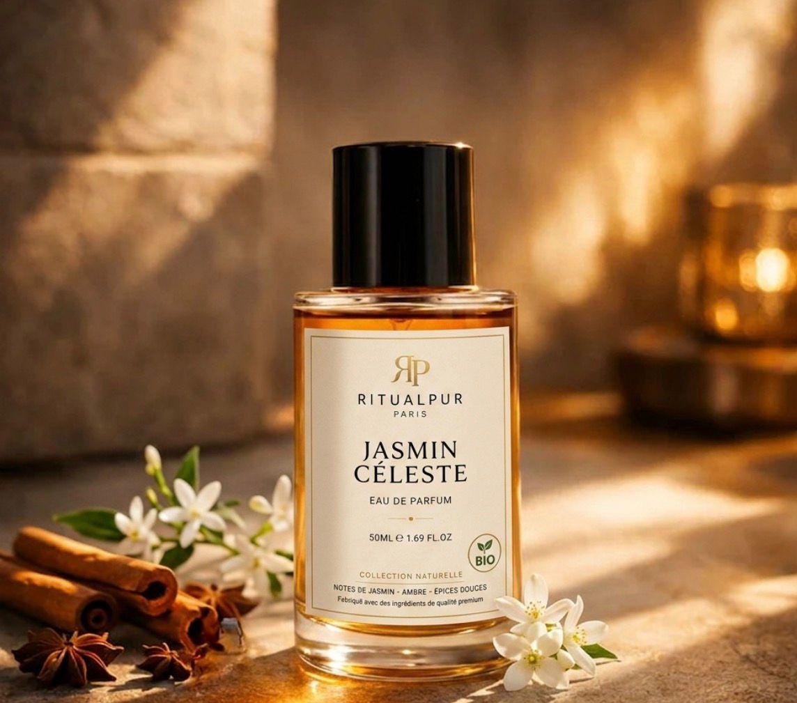 Jasmin Céleste – Eau de Parfum Florale & Ambre 50ml | Ritualpur Paris