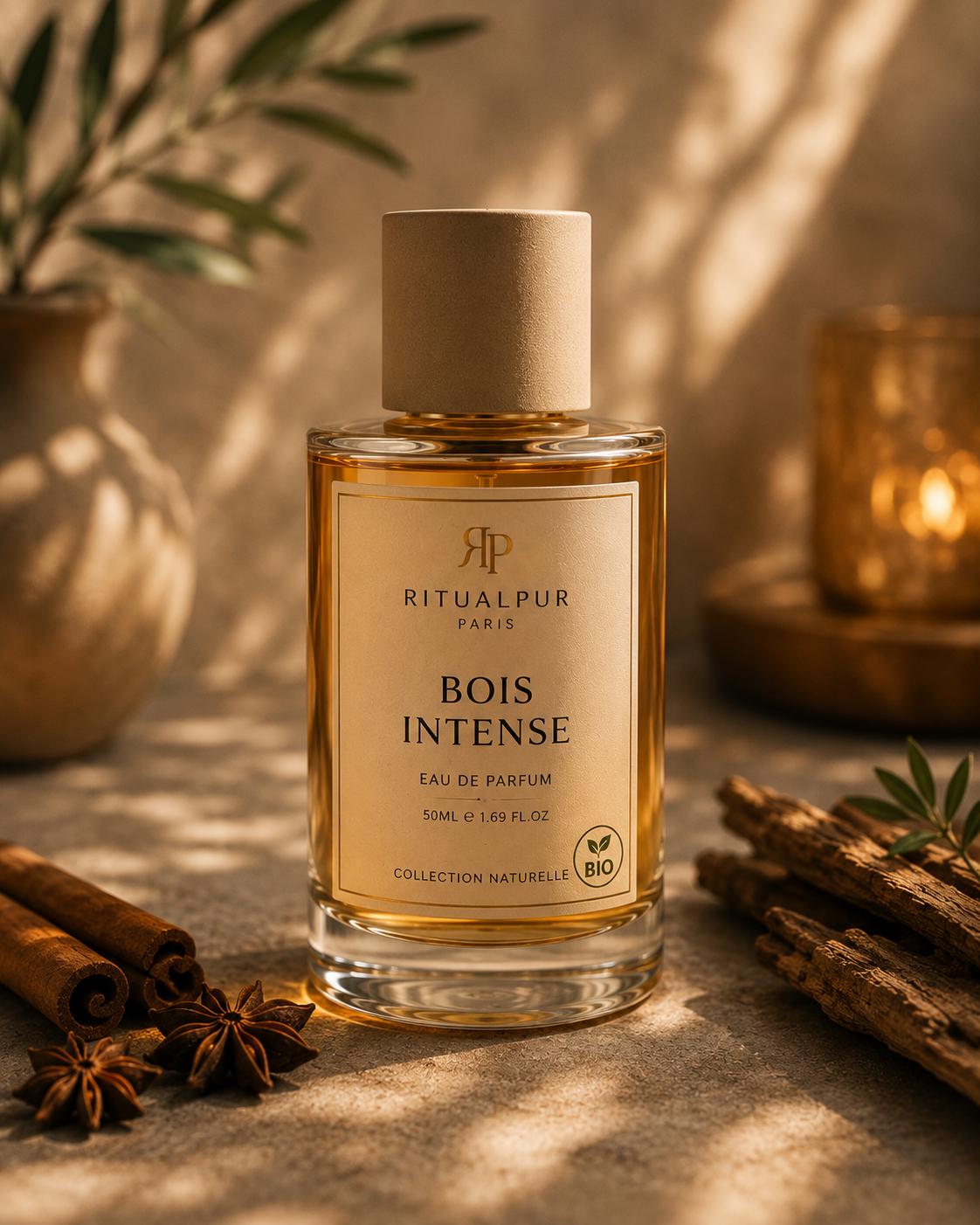 Bois Intense – Eau de Parfum Boisée & Ambre 50ml | Ritualpur Paris