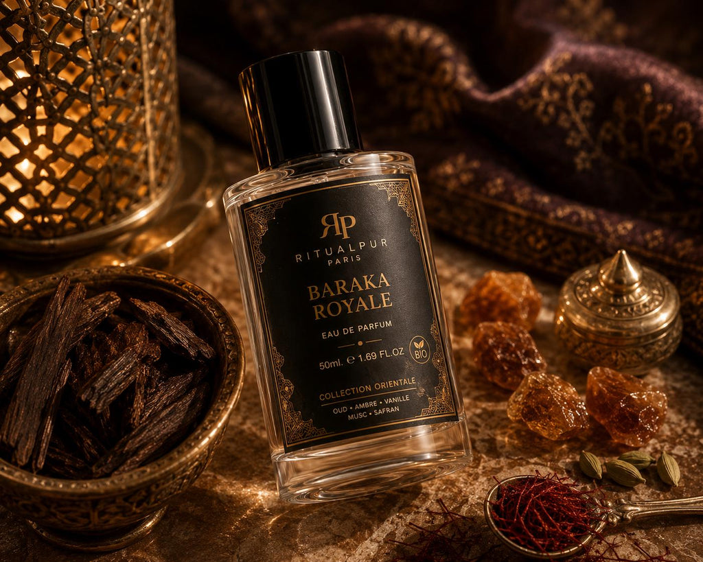 Baraka Royale – Eau de Parfum Orientale Oud & Ambre 50ml | Ritualpur Paris
