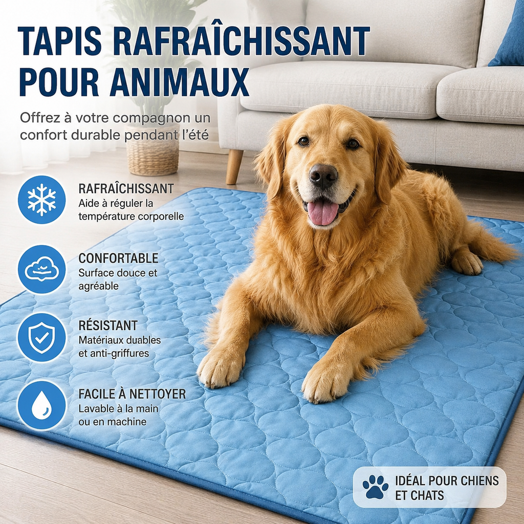Tapis Rafraîchissant pour Chiens et Chats — Made in France